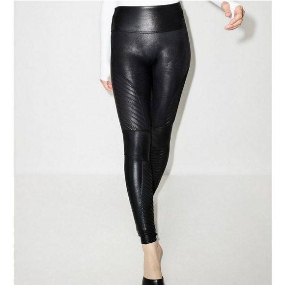 SPANX Sara Blakely black Moto leggings - Picture 10 of 10